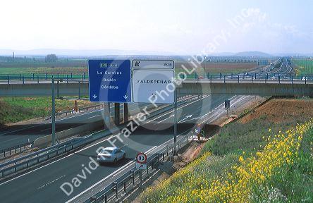 Autovia A4 at Valdepenas, Spain.