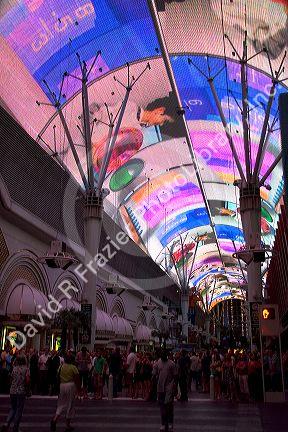 The Fremont Street Experience in Downtown Las Vegas, Nevada.