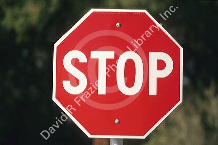 Stop sign.
