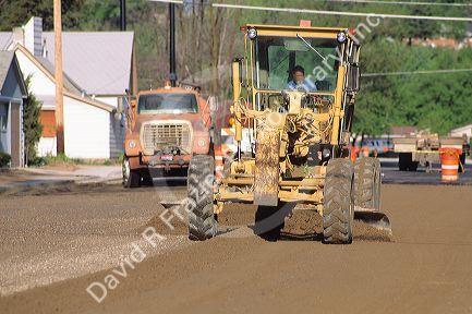 Road construction.