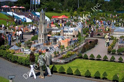 The miniature city Madurodam at The Hague in the province of South Holland, Netherlands.