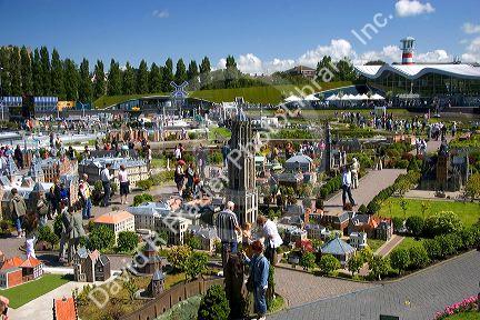 The miniature city Madurodam at The Hague in the province of South Holland, Netherlands.
