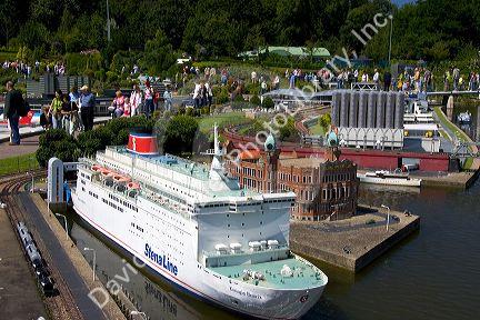 The miniature city Madurodam at The Hague in the province of South Holland, Netherlands.