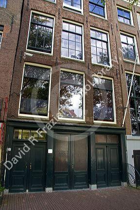 The Anne Frank House in Amsterdam, Netherlands.