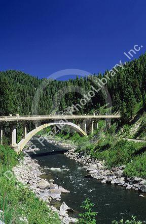 The Rainbow Bridge on Highway 55 over the Payette River in Idaho.