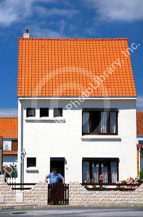 A residential home in the village of Audresselles in the department of Pas-de-Calais, France.