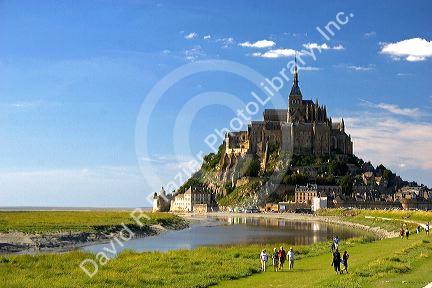 Le Mont Saint Michel in the region of Basse-Normandie, France.