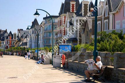 The promenade at Saint-Malo in Brittany, northwestern France.