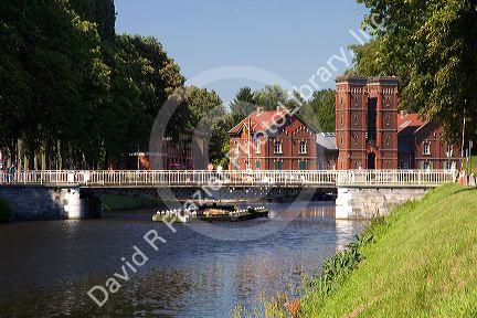 The Central Canal at La Louviere in the province of Hainaut in southwestern Belgium.