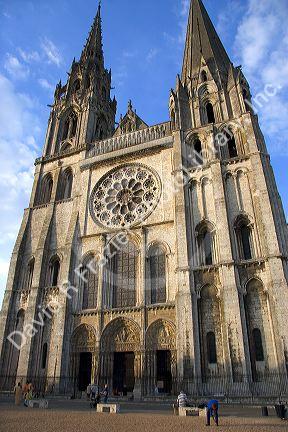 The Cathedral of Our Lady of Chartres at Chartres in the region of Centre, France.