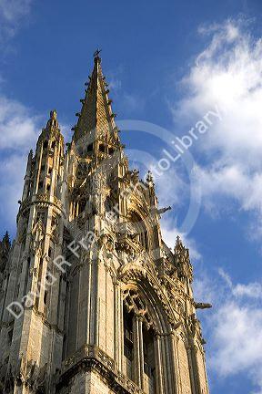 The Cathedral of Our Lady of Chartres at Chartres in the region of Centre, France.