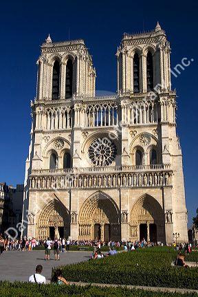 Notre Dame cathedral in Paris, France.