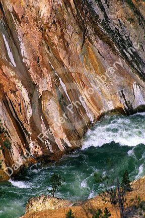 The Yellowstone River flowing through the Grand Canyon of Yellowstone National Park, Wyoming.