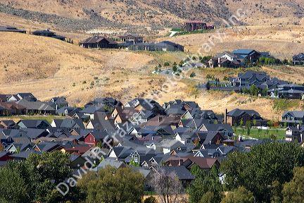 New homes built on the foothills in Boise, Idaho.