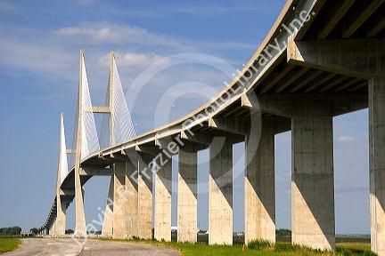 The Sidney Lanier Bridge at Brunswick, Georgia.