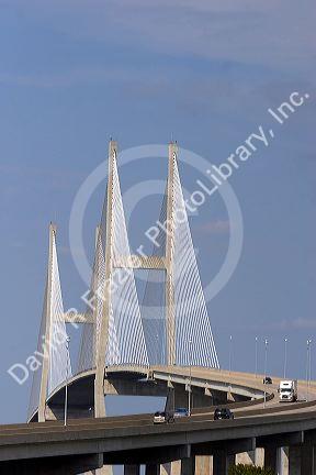 The Sidney Lanier Bridge at Brunswick, Georgia.