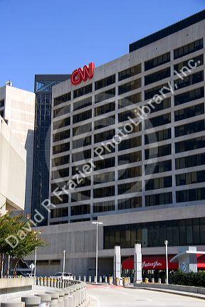 CNN Center in dowtown Atlanta, Georgia.