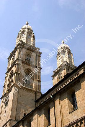 Grossmunster Church in Zurich, Switzerland.switzerland, swiss, europe, european, travel, tourism, swiss alps, alps, alpine, zurich, church, religion, grossmunster, grossmunster church