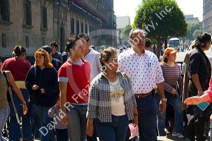 People exit the Metro underground in Mexico City, Mexico.