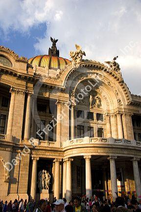 The Palace of Fine Arts in Mexico City, Mexico.