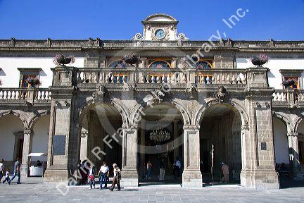 Exterior of the Chapultepec Castle in Mexico City, Mexico.