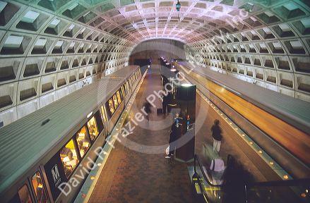 Metro subway station in Washington, DC.