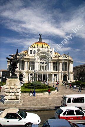The Palace of Fine Arts in Mexico City, Mexico.