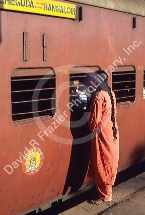 Train in Bangalore, India.
