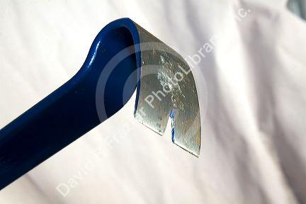 Flat pry bar.