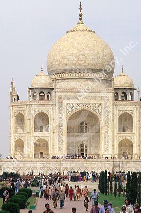 The Taj Mahal in Agra, India.
