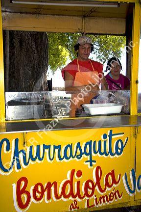 Food vendor along the Rio de la Plata in Buenos Aires, Argentina.