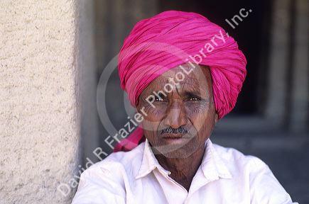 Indian man in Ellora, India.