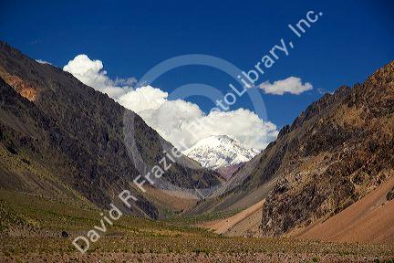 Andes Mountain Range near the border of Chile in Argentina.