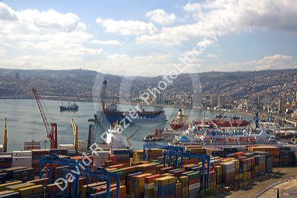 Port of Valparaiso, Chile.