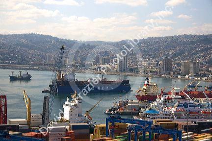 Port of Valparaiso, Chile.