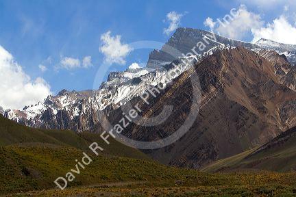 Mount Aconcagua in the Andes Mountain Range, Argentina.