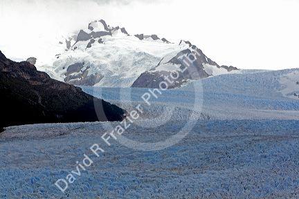 The Perito Moreno Glacier located in the Los Glaciares National Park in the south west of Santa Cruz province, Patagonia, Argentina.