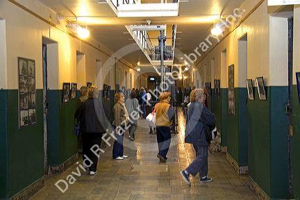 Interior of the Prison Museum at Ushuaia, Argentina.