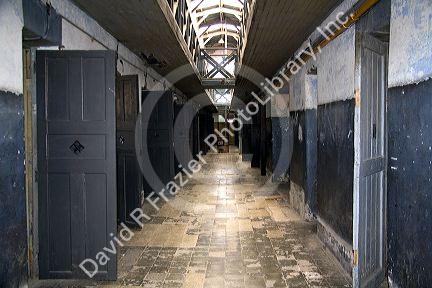 Interior of the Prison Museum at Ushuaia, Argentina.