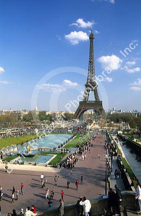 The Eiffel Tower in Paris, France.