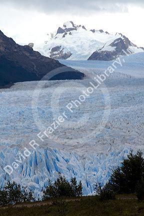 The Perito Moreno Glacier located in the Los Glaciares National Park in the south west of Santa Cruz province, Patagonia, Argentina.