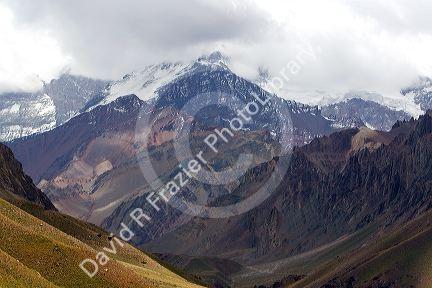 Cerro Aconcagua in the Andes Mountain Range, Argentina.