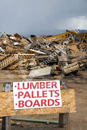 Recycling building materials at the Ada County Landfill in Boise, Idaho.