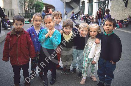 French elementary school children.