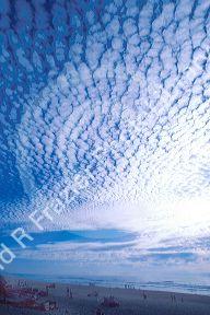 Stratocumulus clouds above the Pacific Coast of Oregon.