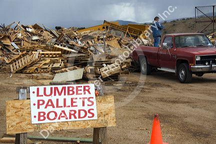 Building material recycling at the Ada County Landfill in Boise, Idaho.