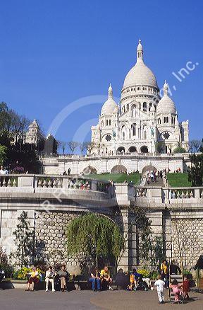 Church of the Sacre Coeur (Sacred Heart) in Paris, France.