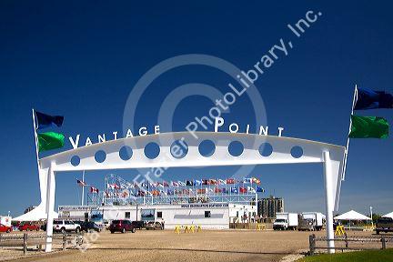 The Vantage Point Great Lakes Maritime Center located on the St. Clair River where it meets the Black River at Port Huron, Michigan.