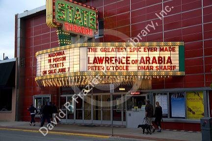 The State Theatre, located on East Front Street in downtown Traverse City, Michigan.