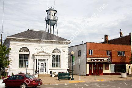 The downtown of Brooklyn, Michigan.